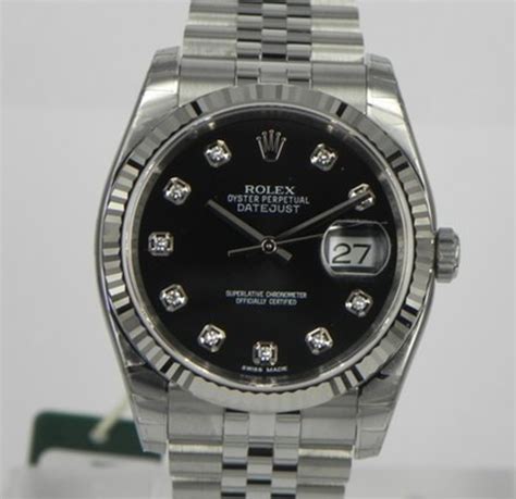 regalo rolex brillanti|Rolex Datejust 36mm Quadrante Nero con Brillanti FULL SET .